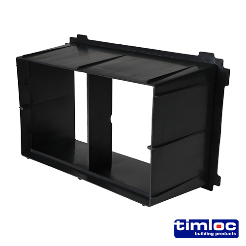 TIMLOC Through-Wall Cavity Sleeve Extension - Black - 1236 - 229 x 152
