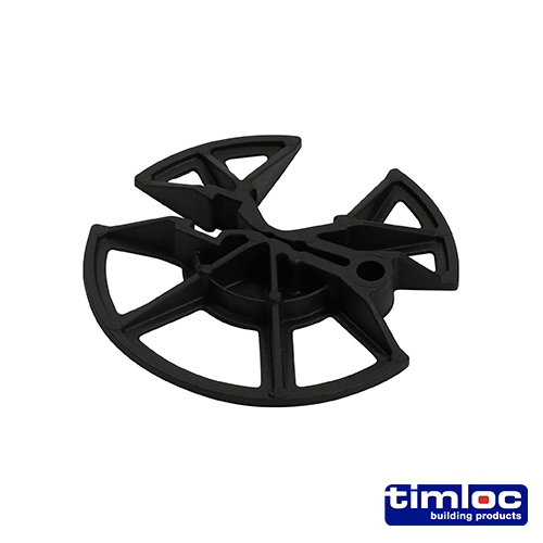 TIMCO Insulation Retaining Discs - Black - 65mm Dia