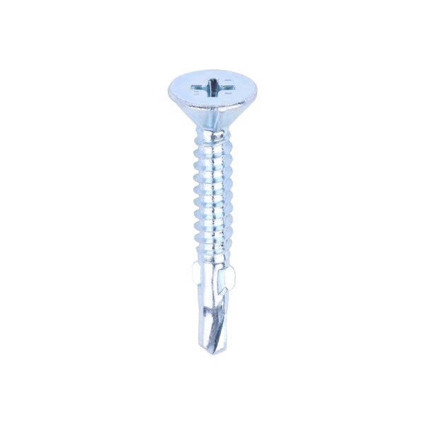TIMCO Metal Construction Timber to Light Section Screws - Countersunk - Wing-Tip - Self-Drilling - Zinc - 4.2 x 32