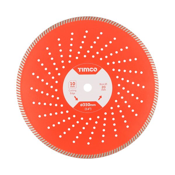 TIMCO Premium Diamond Blade - Turbo Continuous - 350 x 20