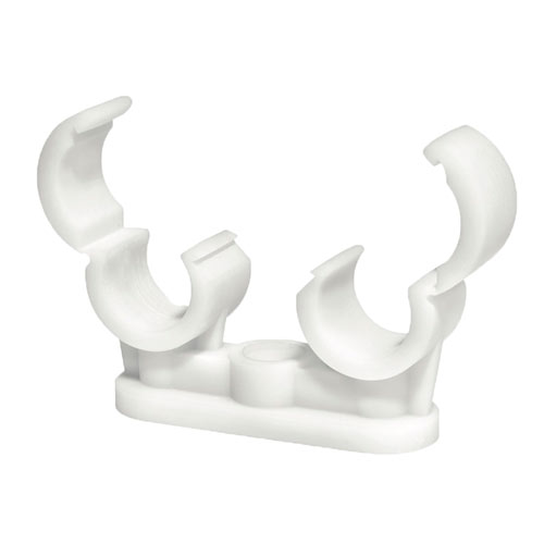 TIMCO Pipe Clips - Quick Lock - Double - 15mm