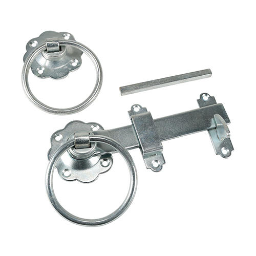 TIMCO Ring Gate Latch - Plain - Zinc - 6"