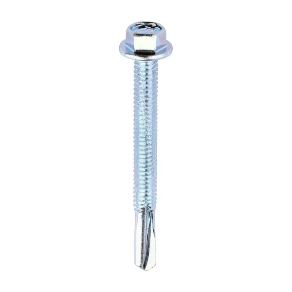 TIMCO Metal Construction Heavy Section Screws - Hex - Self-Drilling - Zinc - 5.5 x 55