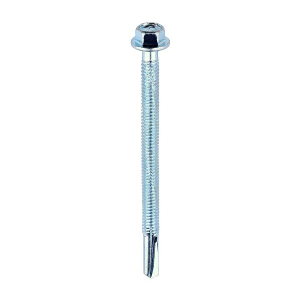 TIMCO Metal Construction Heavy Section Screws - Hex - Self-Drilling - Zinc - 5.5 x 80