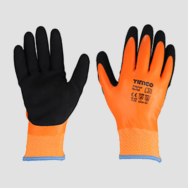 Aqua Thermal Grip Glove - Sandy Latex Coated Polyester