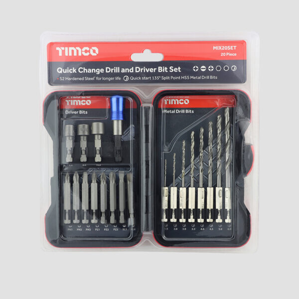 Driver Bit & HSS Drill Set