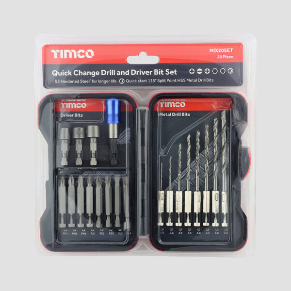 Driver Bit & HSS Drill Set