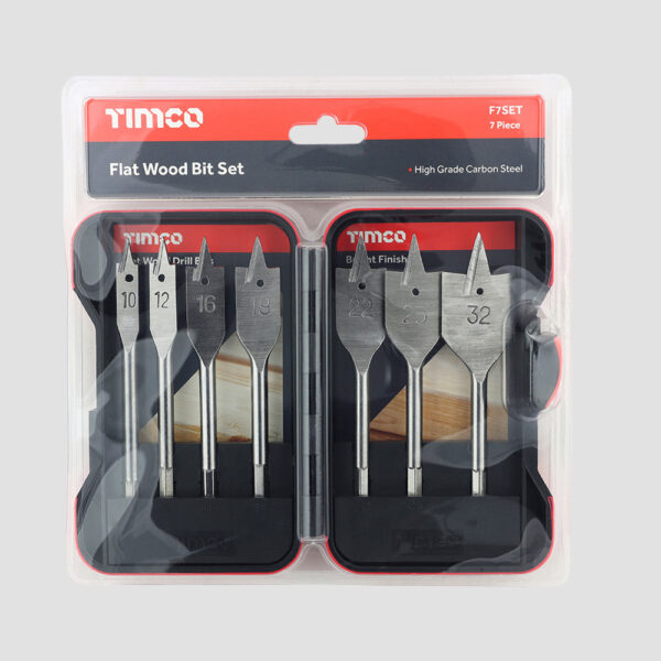 Flat Wood Drill Bit Set