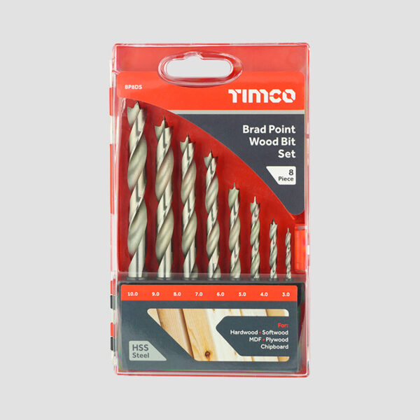 HSS Brad Point Wood Bit Sets