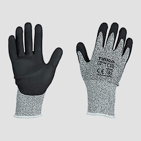 High Cut Gloves - PU Coated HPPE Fibre with Glass Fibre