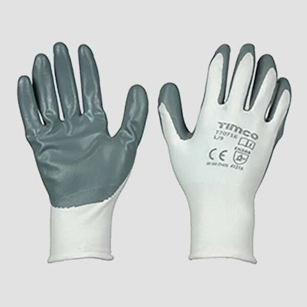 Secure Grip Gloves - Smooth Nitrile Foam Coated Polyester