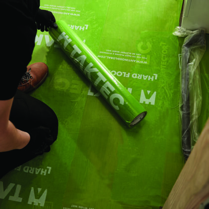 Taktec Hard Floor Protector laid