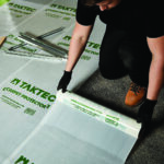 Taktec carpet protector in use