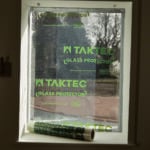 Taktec glass protection film in use