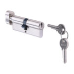 Timco Euro Profile Cylinder Thumbturn Satin Nickel 80 with Key
