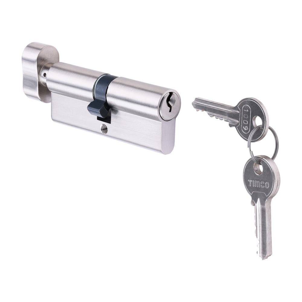 675654_w3 Timco Euro Profile Cylinder Thumbturn Satin Nickel 80 with Key