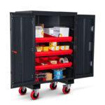 Armorgard FittingStor FC4 Door Open with Tools Inside at Angle