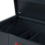 Armorgard StrimmerSafe Vault SSV12 close up of gas strut