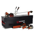 Armorgard TuffBank TB6 Lid Closed with Landscaping Tools