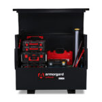 Front on View of Armorgard TuffBank TBC5 with Tools Inside