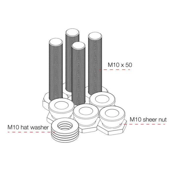 Armorgard Van Box Fixing Kit