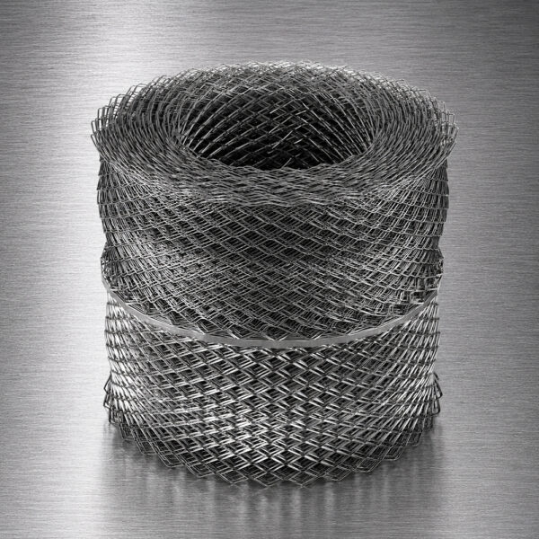 Galvanised expanded metal lath roll with diamond mesh