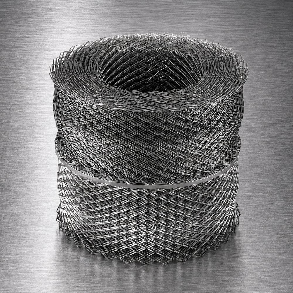 EMLG225-EMLG305 Galvanised expanded metal lath roll with diamond mesh