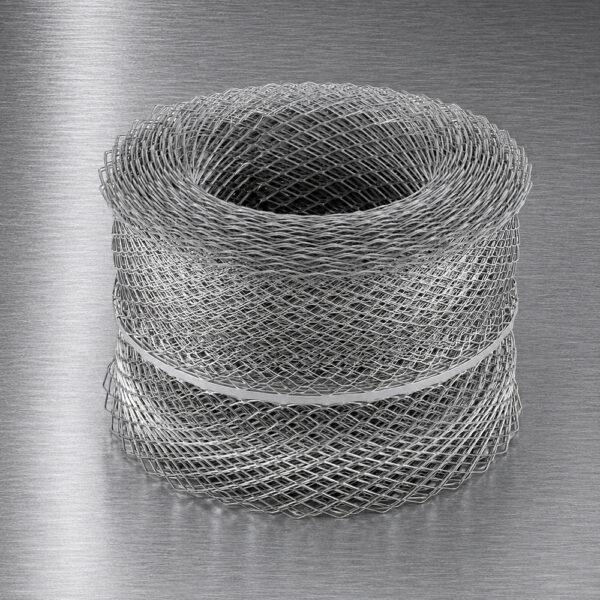 Stainless steel expanded metal lath roll with diamond mesh