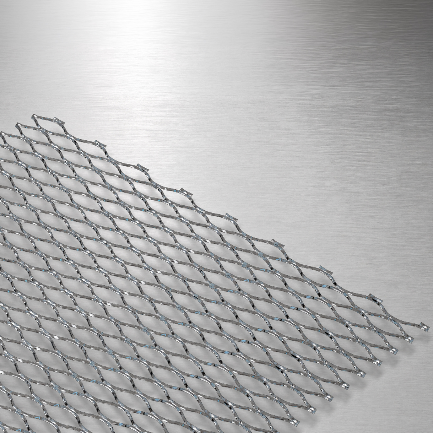 EMLS8X2 Stainless steel expanded metal lath sheet with diamond mesh pattern