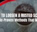 How to loosen a rusted screw
