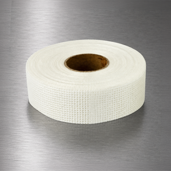 White fibreglass drywall joint tape roll for plasterboard joints