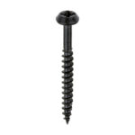 TIMCO Black PVCu Rainwater Screws - 4.0mm x 40mm - Box of 400