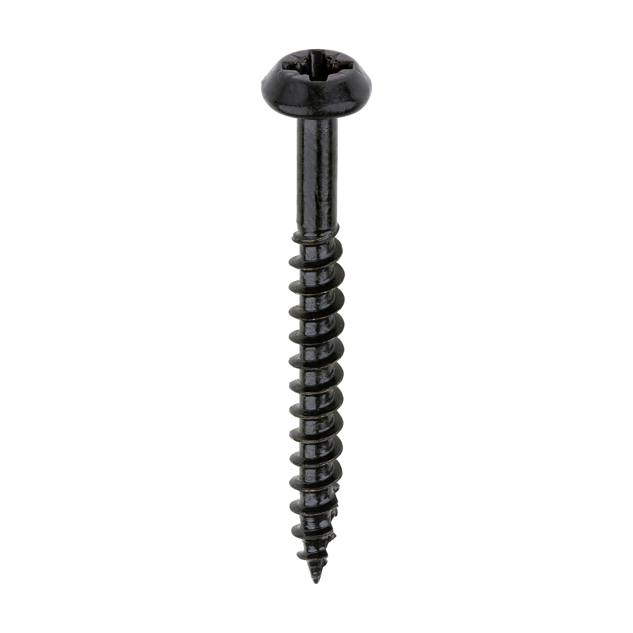 40040CLARBBX_w1 TIMCO Black PVCu Rainwater Screws - 4.0mm x 40mm - Box of 400