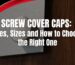 Screw cover caps used to hide screw heads on panel fixing