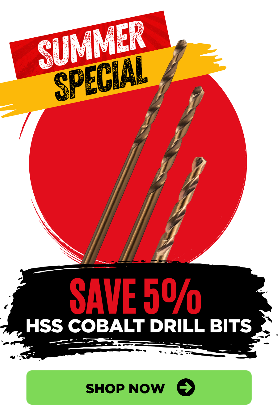 Designed for drilling hard metals including stainless steel, these premium drill bits deliver excellent performance and long-lasting durability.