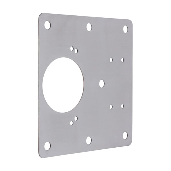 Timco 90 x 90mm satin aluminium kitchen hinge repair plate
