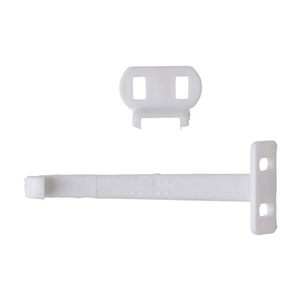 Timco white child safety cabinet catch for cupboards and drawers