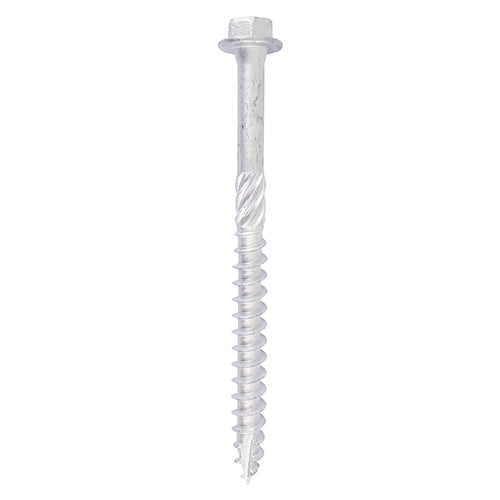 Timco Silver Hex Timber Screw – 6.0mm x 60mm – Bag of 10