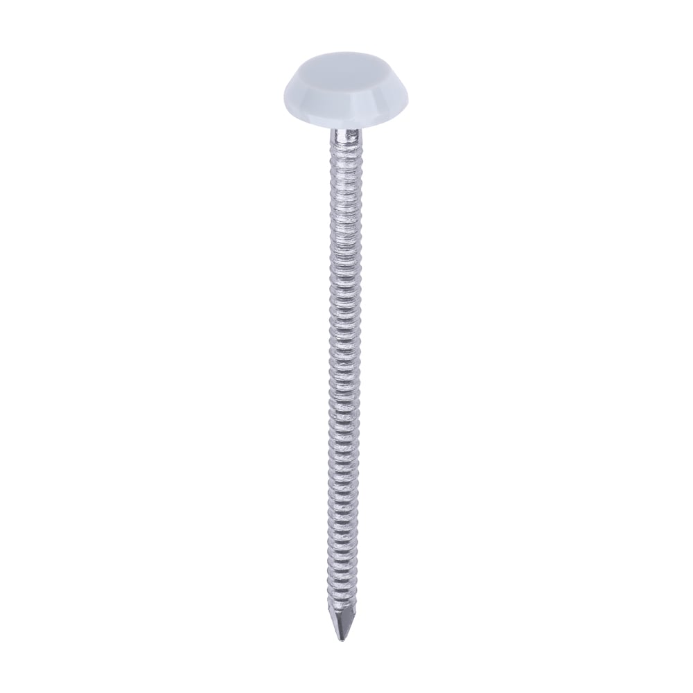 PN65LG_w1 65mm Agate Grey Polymer Headed Nails
