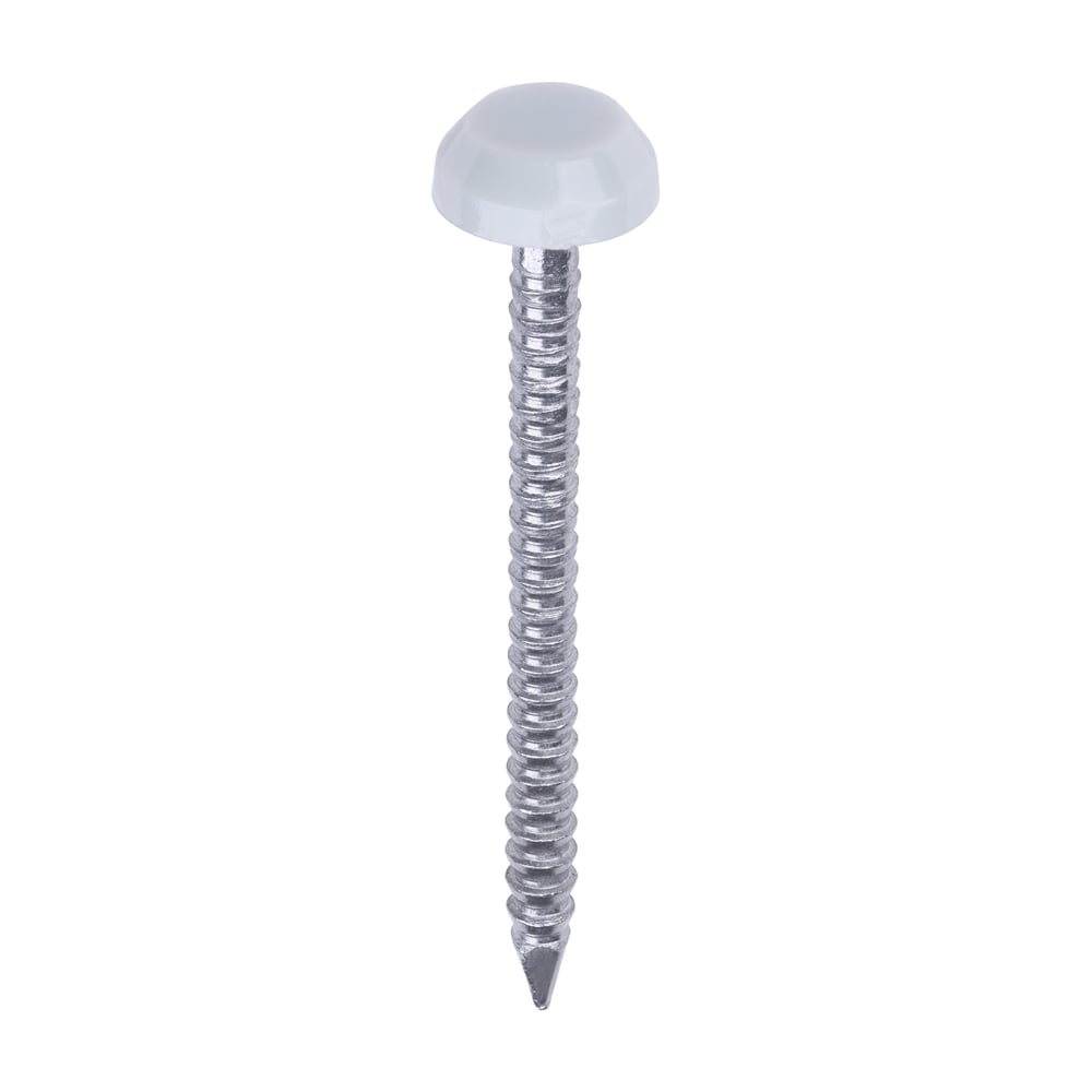 PP30LG_w1 30mm Agate Grey Polymer Headed Nails
