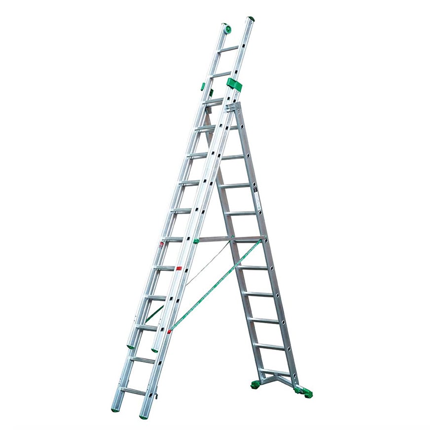 1300-056 TB Davies PRIMA 3.5m aluminium industrial combination ladder in extended stepladder configuration