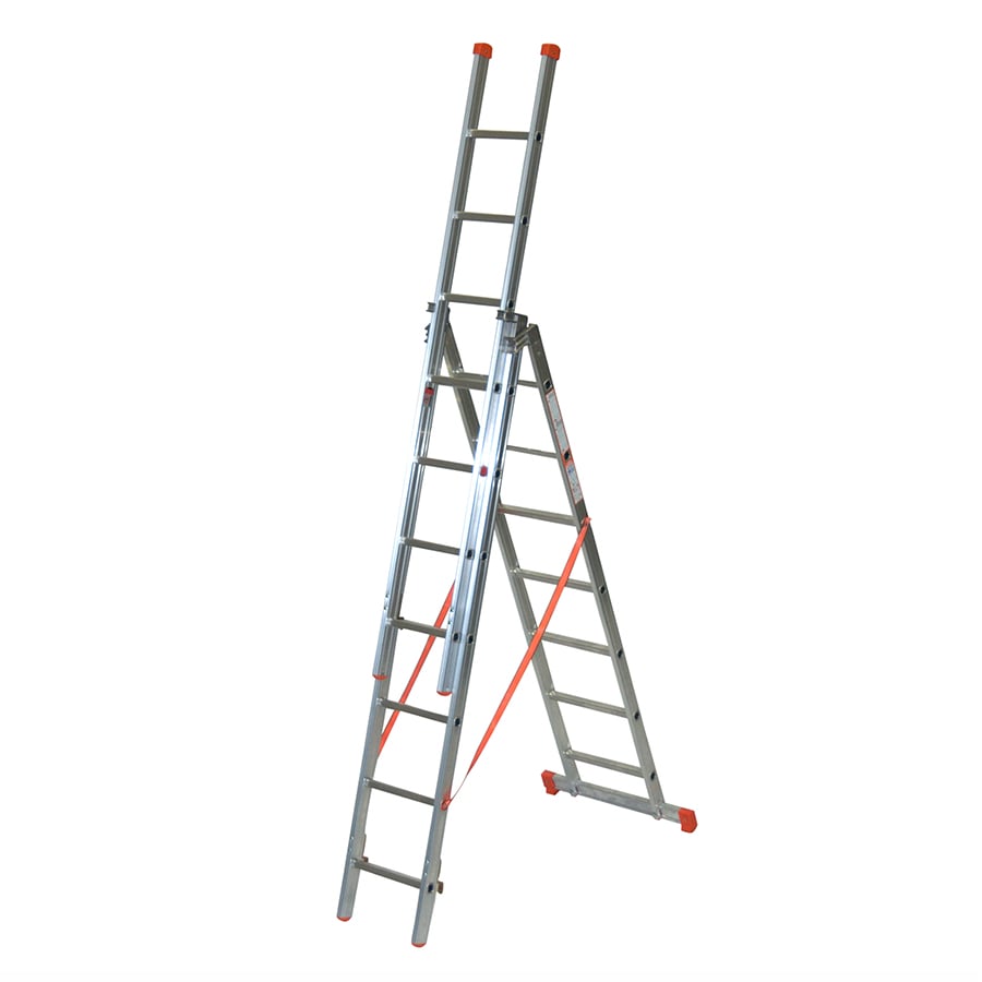 1300-211 TB Davies GENIA 2.5m aluminium professional combination ladder in extended A-frame configuration