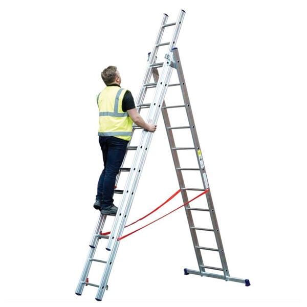 TB Davies STILO 3.1m aluminium combination ladder in extended A-frame configuration